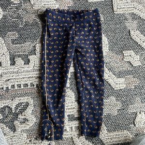 Janie and Jack 4T pattern pants with gold button detail